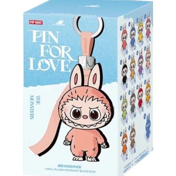 Pop Mart Labubu The Monsters Pin for Love Series "&" Plush Pendant UNOPENED - Picture 2 of 2